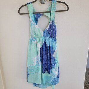 Roxy coral printed dress